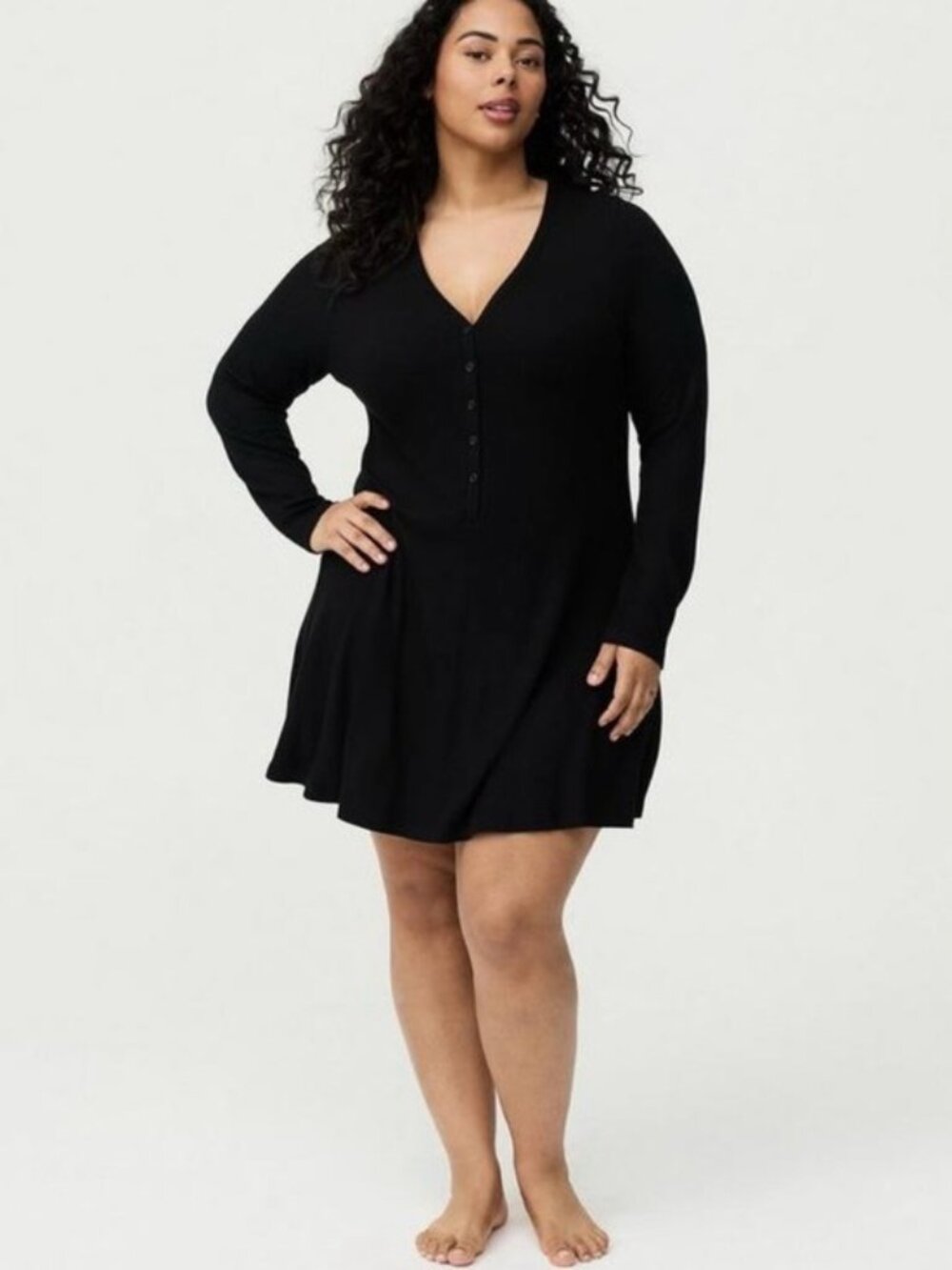 Torrid Waffle Henley Sleep Gown - Size 2X - NWT!